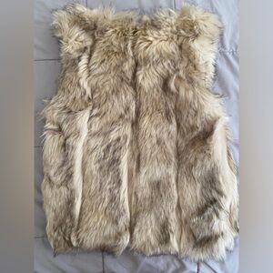 Vintage Topshop faux fur vest